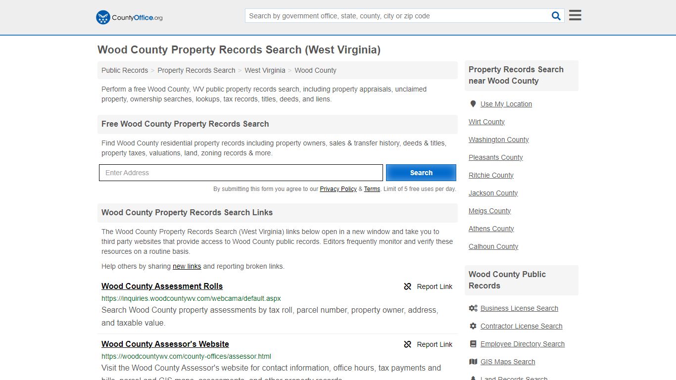 Wood County Property Records Search (West Virginia) - County Office